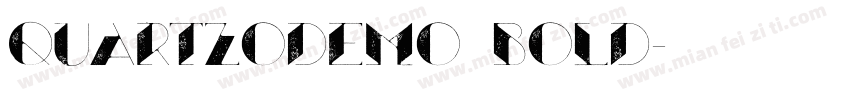 QUARTZOdemo Bold字体转换